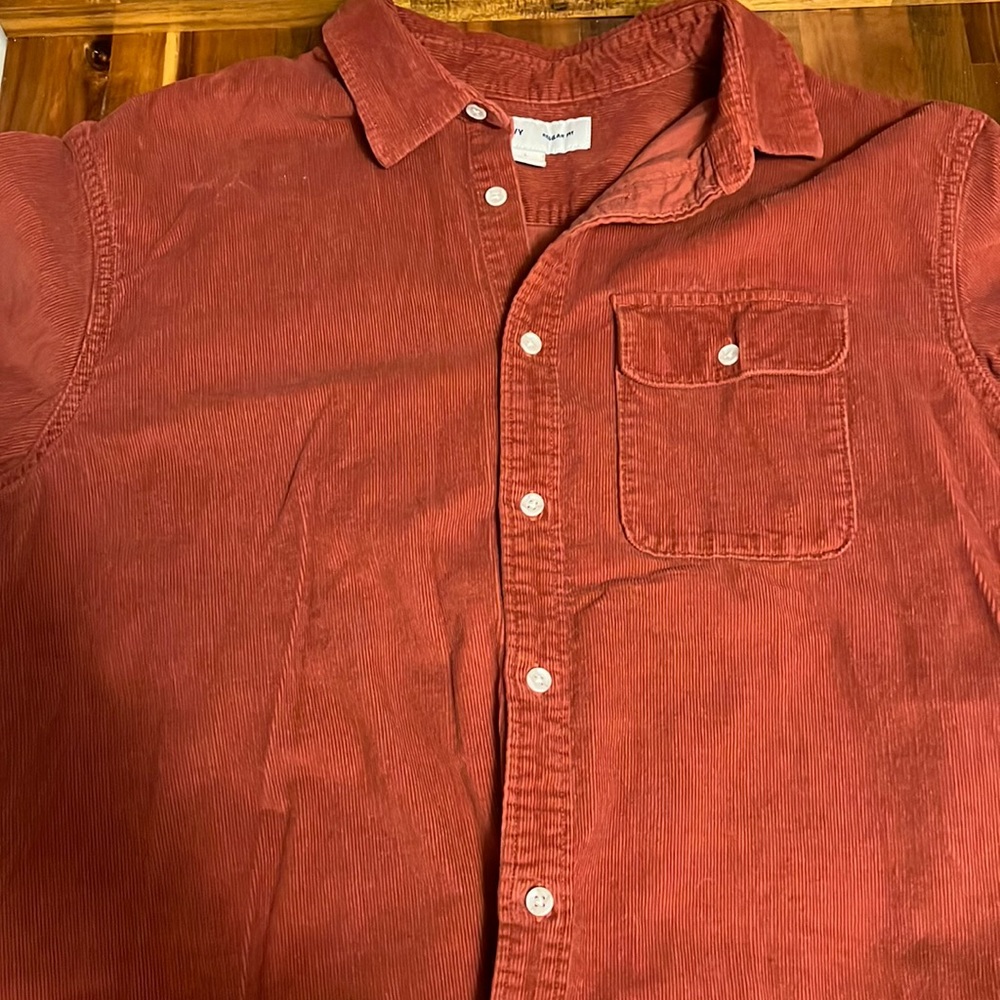 Old Navy Men’s Fall Flannel Shirt Orange L